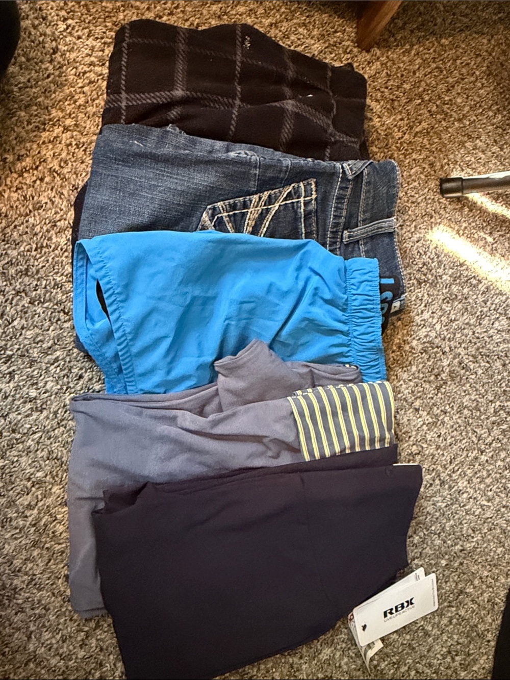 RBX Bright Blue Elastic Waist Kids Shorts